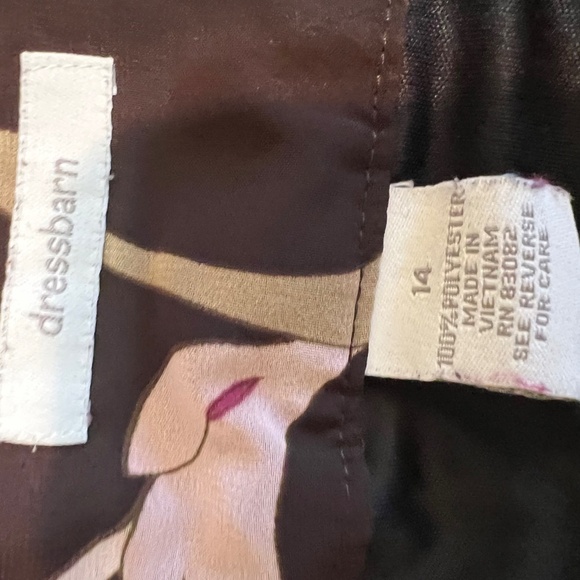 Brown/Pink/Maroon Flowy Paisley skirt Size 14 - Picture 4 of 6